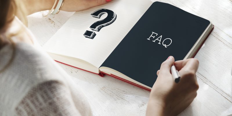 An image with words FAQs to represent CFA ESG Exam Frequently Asked Questions