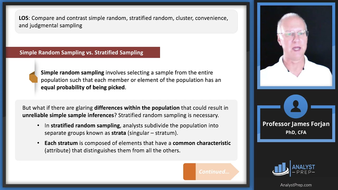 Sampling Bias and Considerations | CFA Level 1
