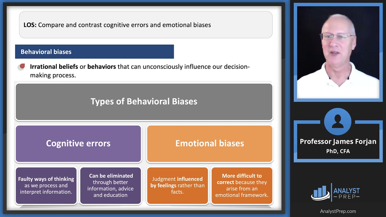 Cognitive And Emotional Biases In Investing Cfa Level 1 Cognitive And Emotional Biases In Investing Cfa Level 1