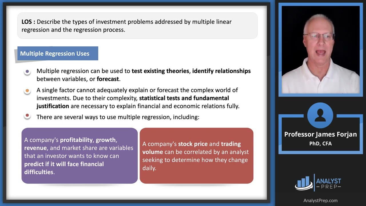 Assumptions Underlying Multiple Linear Regression   CFA, FRM, and Actuarial  Exams Study Notes