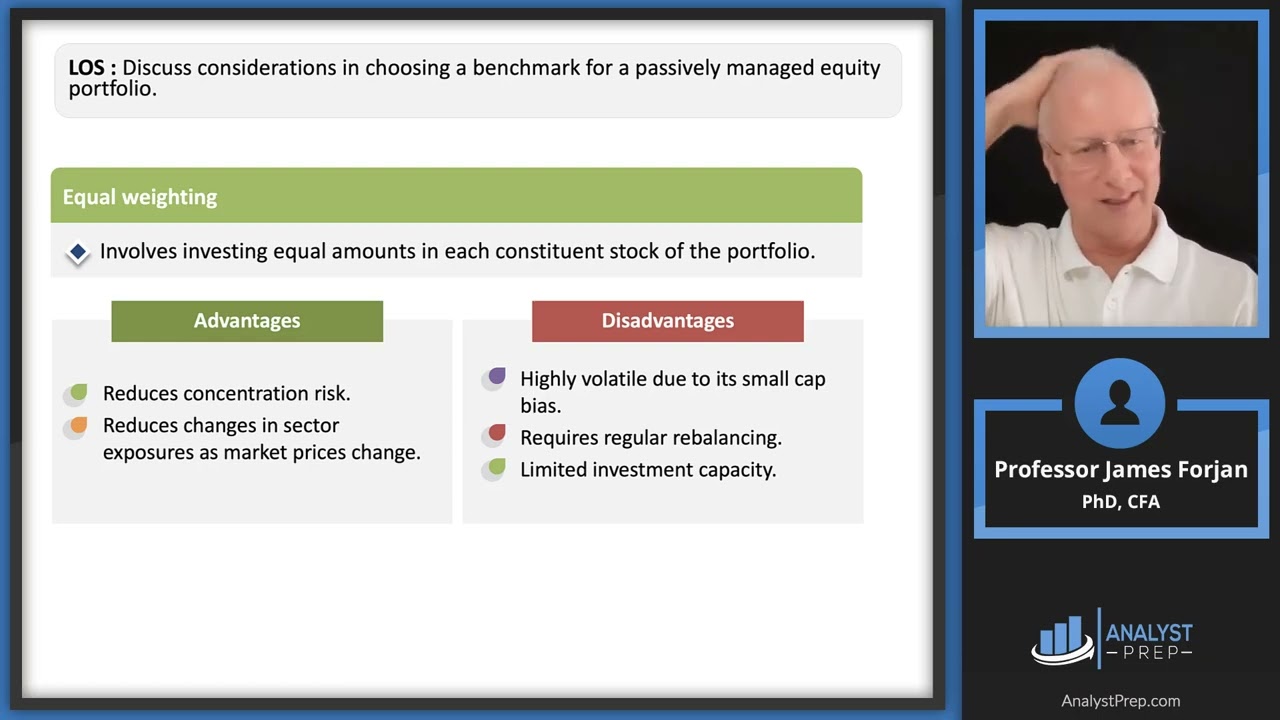 Gains and Risk in Passive Equity Portfolios | CFA III